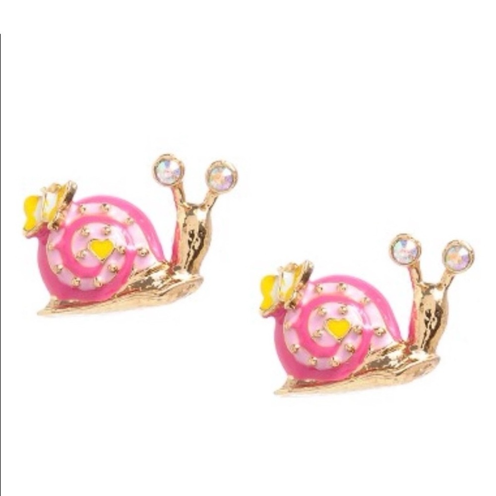 “Hawaiian Luau” Pink & Yellow Snail Earrings!